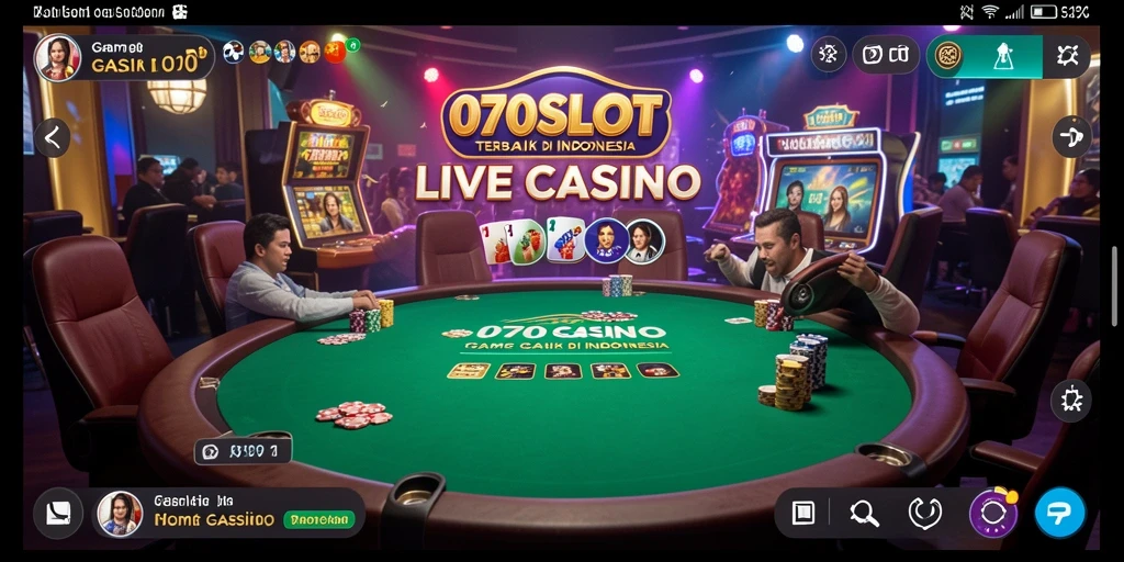 Gameplay seru dari Live Casino di 070SLOT yang menampilkan dealer profesional.