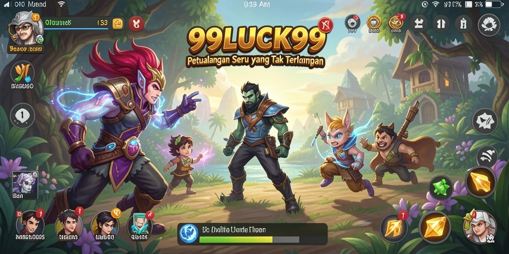Screenshot gameplay menunjukkan aksi petualangan di 99LUCK99.
