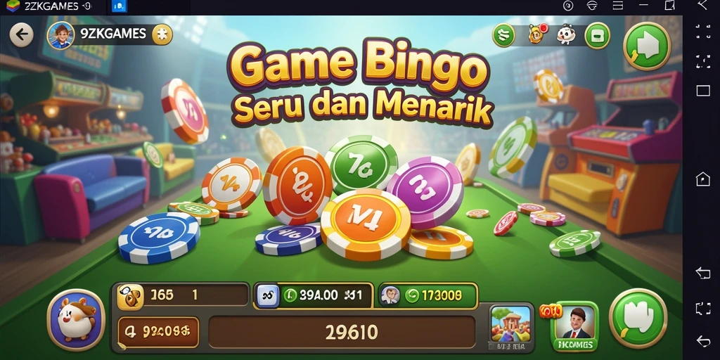 Tampilan gameplay Bingo yang menarik dan interaktif.