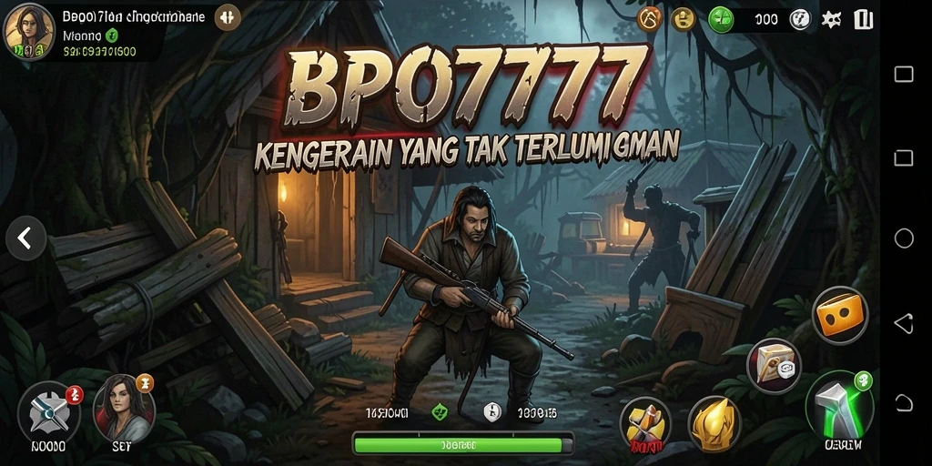 Screenshot BPO777 menunjukkan suasana gameplay penuh misteri dan ketegangan.