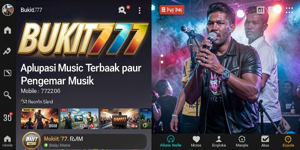 Tampilan screenshot BUKIT777 dengan variasi lagu-lagu yang menarik.