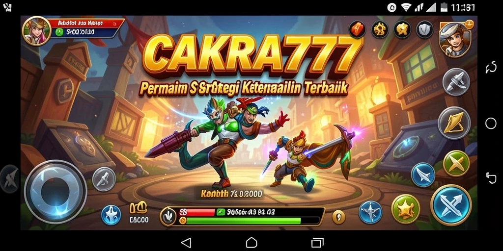Tampilan gameplay CAKRA777 dengan grafis menawan dan strategi mendebarkan.