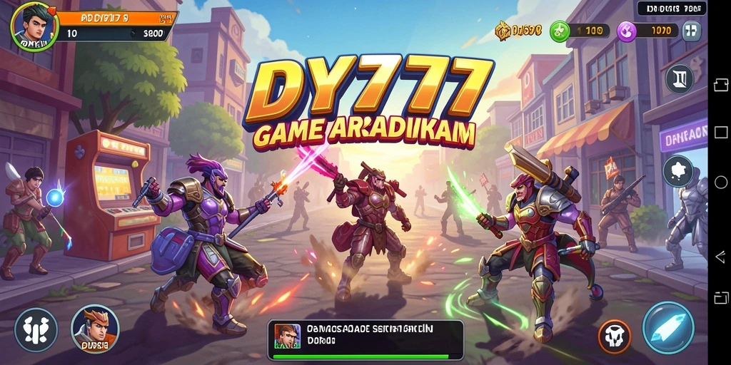 Screenshot dari gameplay menarik DY777 di arcade.
