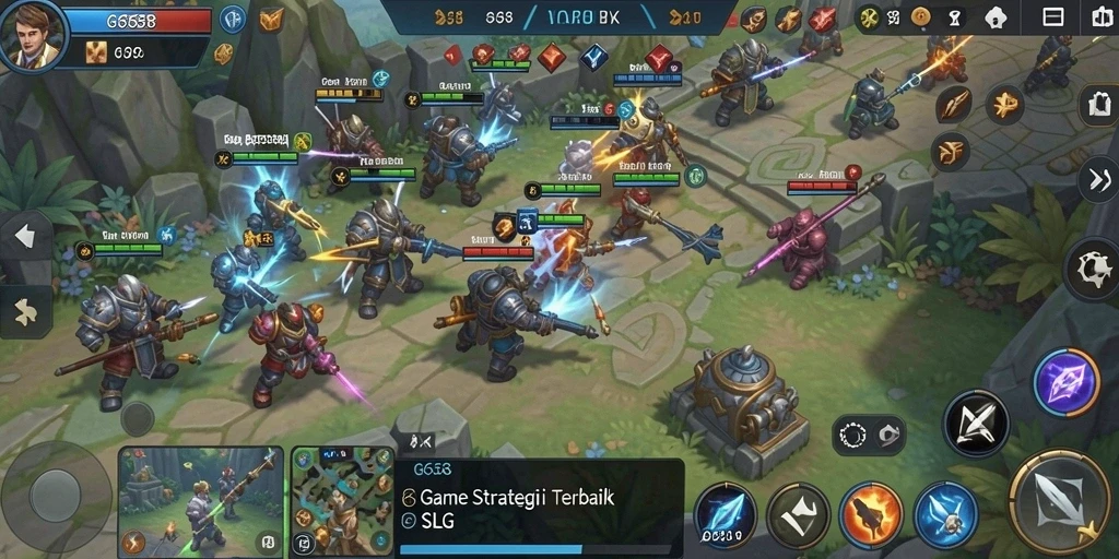 Tampilan gameplay mendebarkan di G668 dengan pertarungan strategi yang menarik.