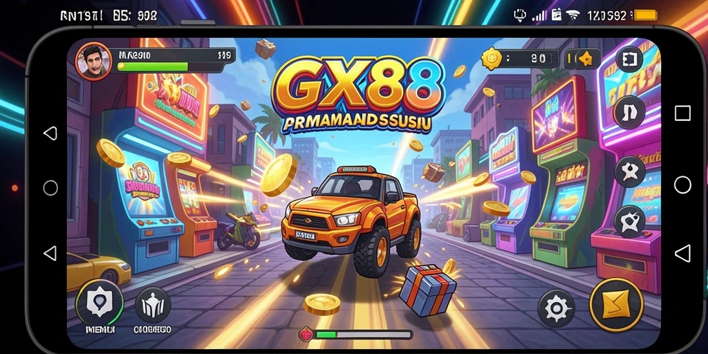 Tampilan gameplay GX88 yang menegangkan dan penuh aksi.
