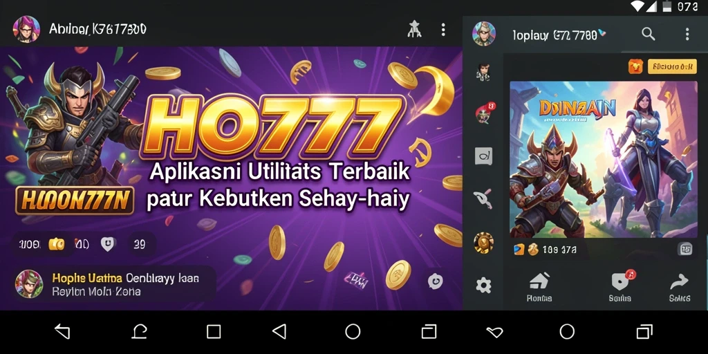 Tampilan antarmuka sederhana dan fungsional dari HO777.