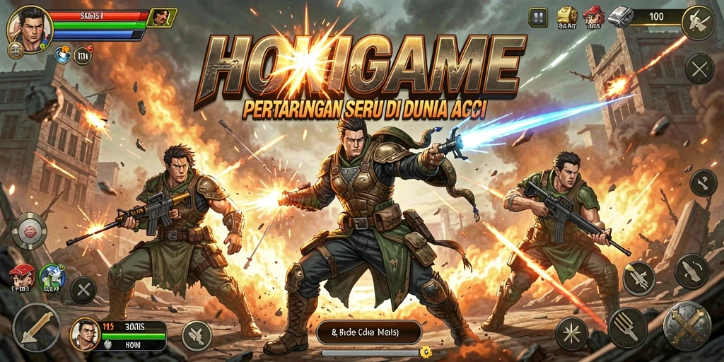 Tangkapan layar gameplay HOKIGAME yang mendebarkan dan penuh aksi.