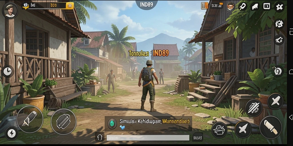 Tampilan gameplay simulasi kehidupan yang menarik dan imersif.