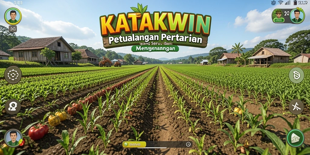 Tampilan gameplay KATAKWIN yang menarik dan interaktif.