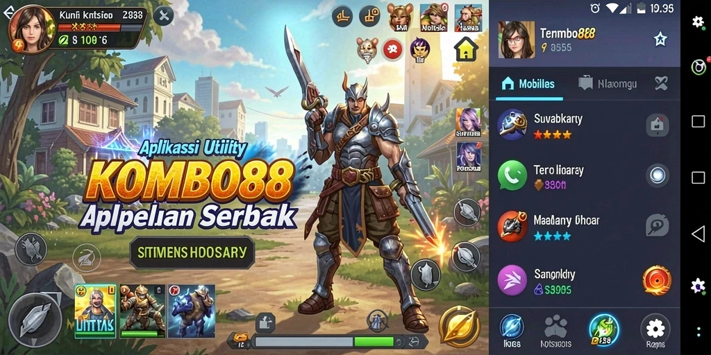 Tampilan antarmuka sederhana dan fitur yang fungsional dari KOMBO88.