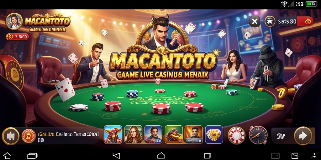 Tampilan gameplay Live Casino yang seru di MACANTOTO.