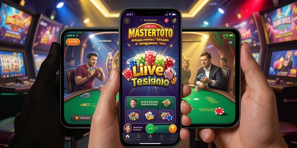 Screenshot MASTERTOTO menampilkan gameplay interaktif Live Casino yang mengasyikkan.