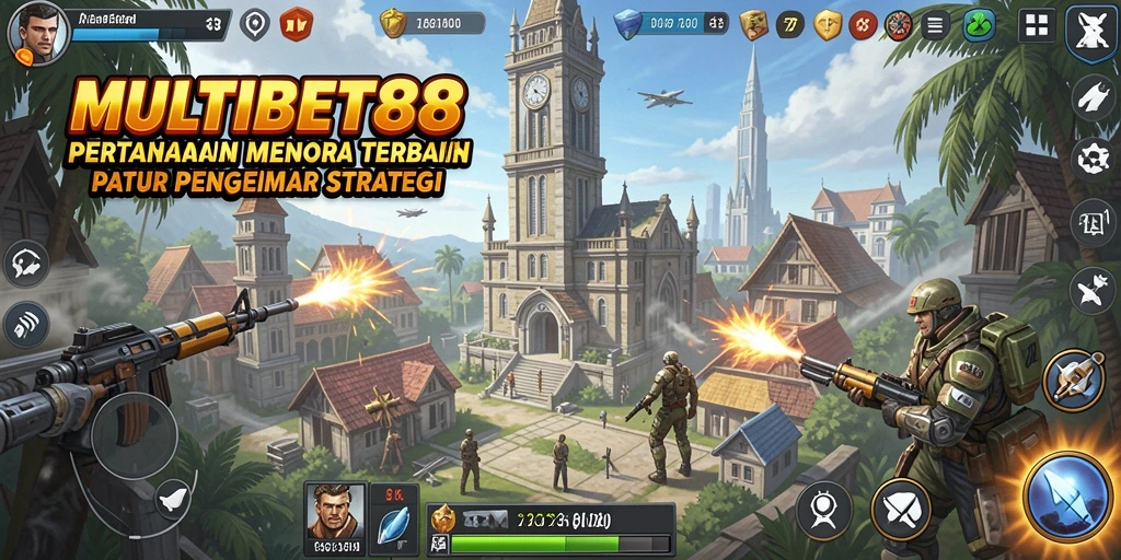 Tampilan gameplay MULTIBET88 yang menegangkan dalam Tower Defense.