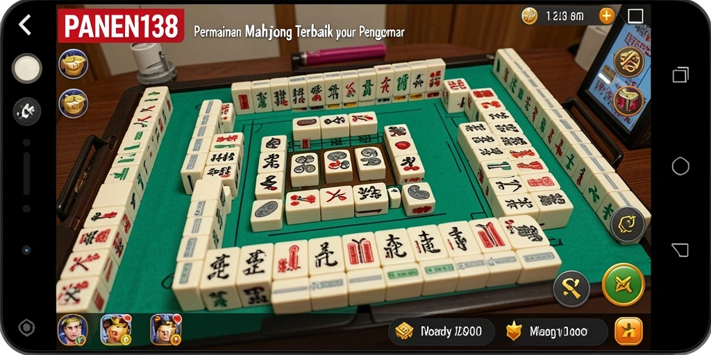 Tampilan gameplay PANEN138 dengan papan Mahjong yang menantang.