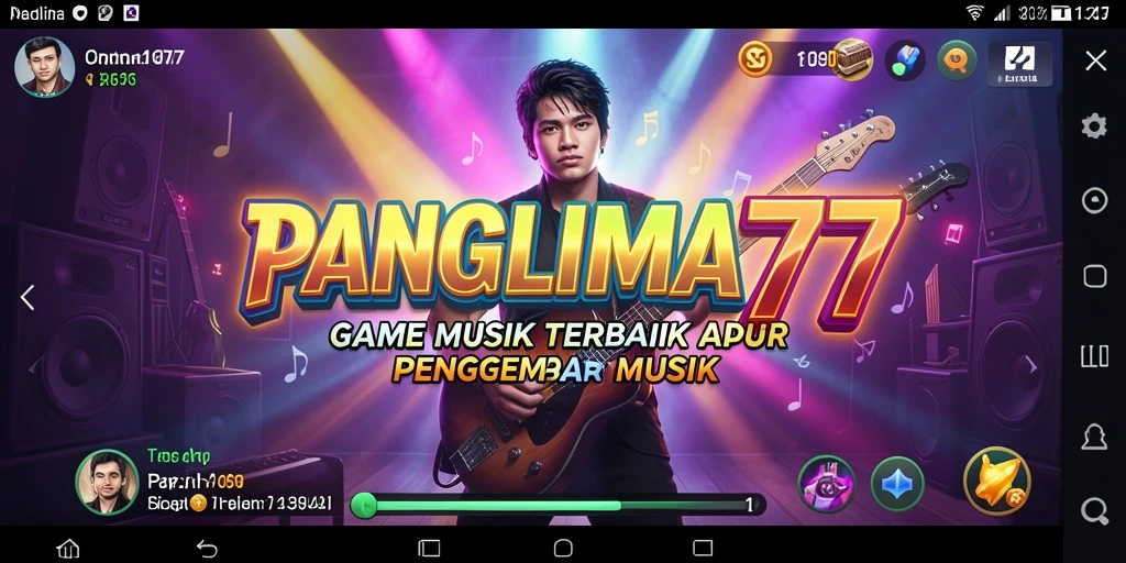 Tampilan gameplay menarik dengan interaksi musik yang dinamis.