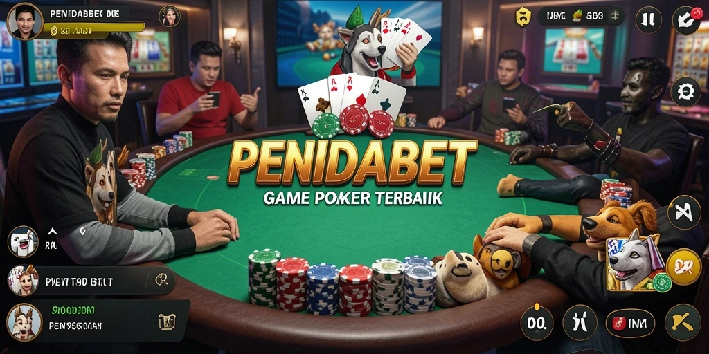 Tampilan screenshot gameplay Poker yang mendebarkan dan interaktif.