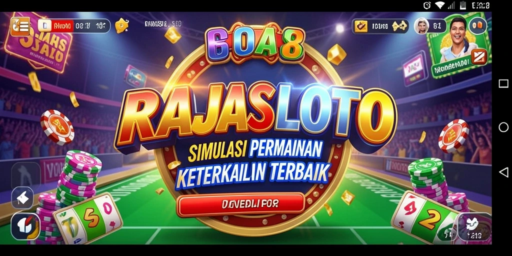 Tampilan menarik dari gameplay RAJASLOTO yang mendebarkan.