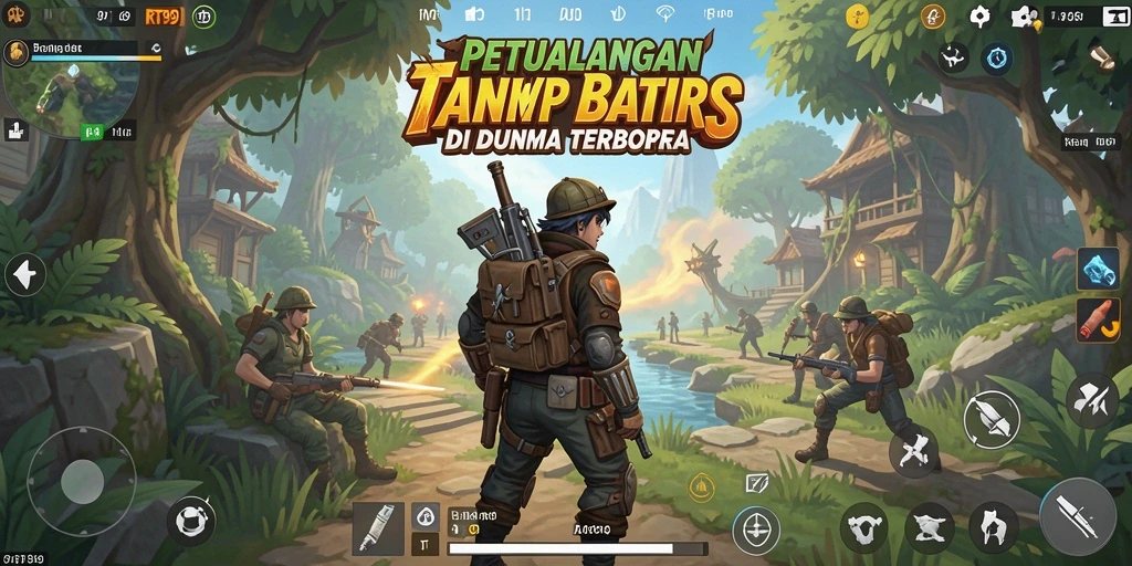 Tampilan gameplay RT99 yang menakjubkan dalam dunia terbuka.