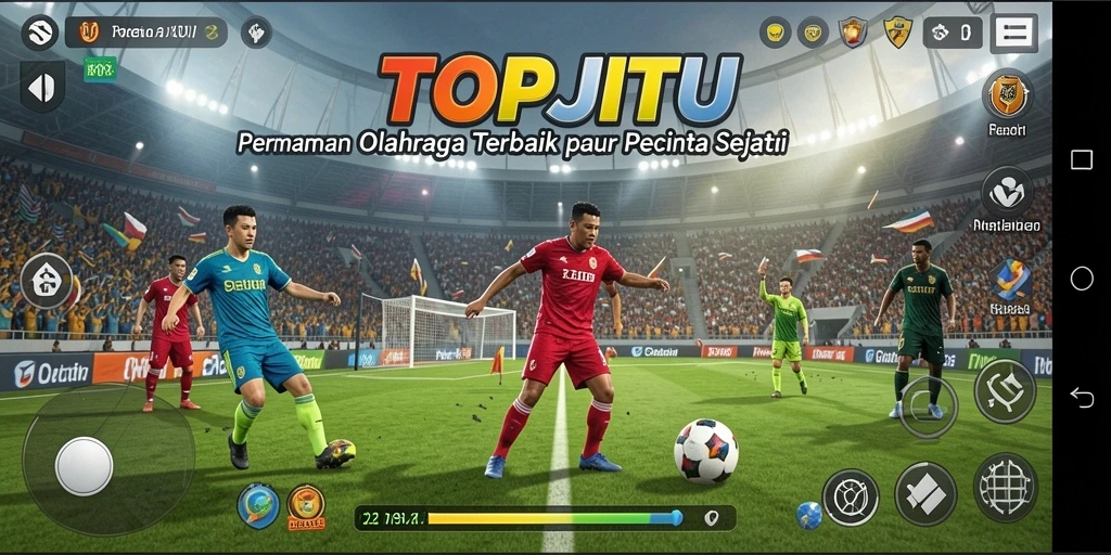 Tampilan menarik dari gameplay TOPJITU yang memukau.